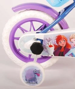 Volare Disney Frozen Kinderfiets - Meiden - 12 Inch - Blauw Paars - Doortrapsysteem -fiets 1017x1200