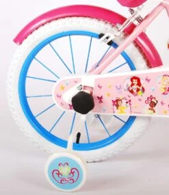 Volare Disney Princess Kinderfiets - Meisjes - 16 Inch - Roze Blauw - Twee Handremmen -fiets 1040x1200