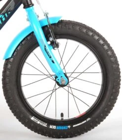 Volare Rocky Kinderfiets - 16 Inch - Zwart Blauw - 95% Afgemonteerd - Prime Collection -fiets 1049x1200