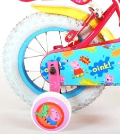 Volare Peppa Pig Kinderfiets - Meisjes - 12 Inch - Roze - 2 Handremmen -fiets 1079x1200 1