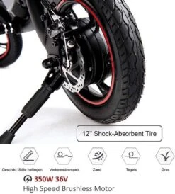 Windgoo B3 Mini-scooter - Opvouwbare Fiets - Zwart -fiets 1080x1200