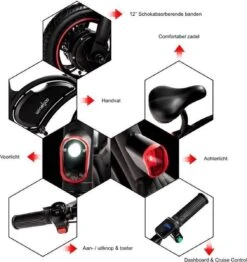 Windgoo B3 Mini-scooter - Opvouwbare Fiets - Zwart -fiets 1130x1200