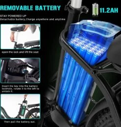 HITWAY Elektrische Fiets | 20" Opvouwbare Volwassen Vette Fiets | Batterij 36V/11,2Ah,Motor 250W, Max Bereik 35-90km | E Bike City 10 HITWAY Elektrische Fiets | 20" Opvouwbare Volwassen Vette Fiets | Batterij 36V/11,2Ah,Motor 250W, Max Bereik 35-90km | E Bike City -fiets 1149x1200