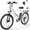 HITWAY Elektrische Fiets, 26 Inch, 250 W Motor, Li-batterij 36 V/11,2 Ah Ebike, Shimano 7 Versnellingen, Tot 35-90 Km -fiets 1172x1200