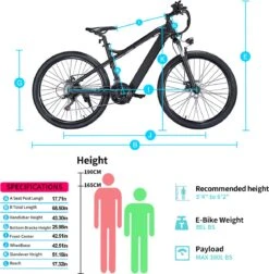 Elektrische Fiets Off-Road | E-Fietsen | Electric Mountain Bike | E-bike | 250W Motor | 26 Inch | Zwart BK7 13 Elektrische Fiets Off-Road | E-Fietsen | Electric Mountain Bike | E-bike | 250W Motor | 26 Inch | Zwart BK7 -fiets 1177x1200