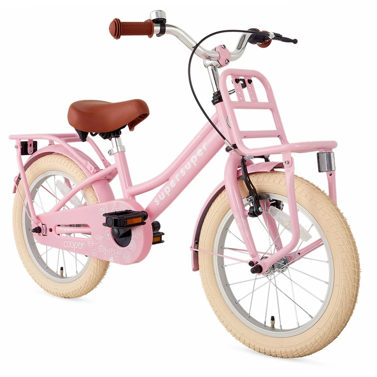 Supersuper Cooper - Kinderfiets - Meisjesfiets - 16 Inch - Roze 4 Supersuper Cooper - Kinderfiets - Meisjesfiets - 16 Inch - Roze - Afbeelding 2