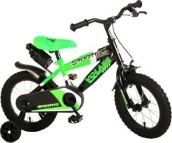 Volare Sportivo Kinderfiets - Jongens - 14 Inch - Neon Groen/Zwart - 95% Afgemonteerd -fiets 1200x1001