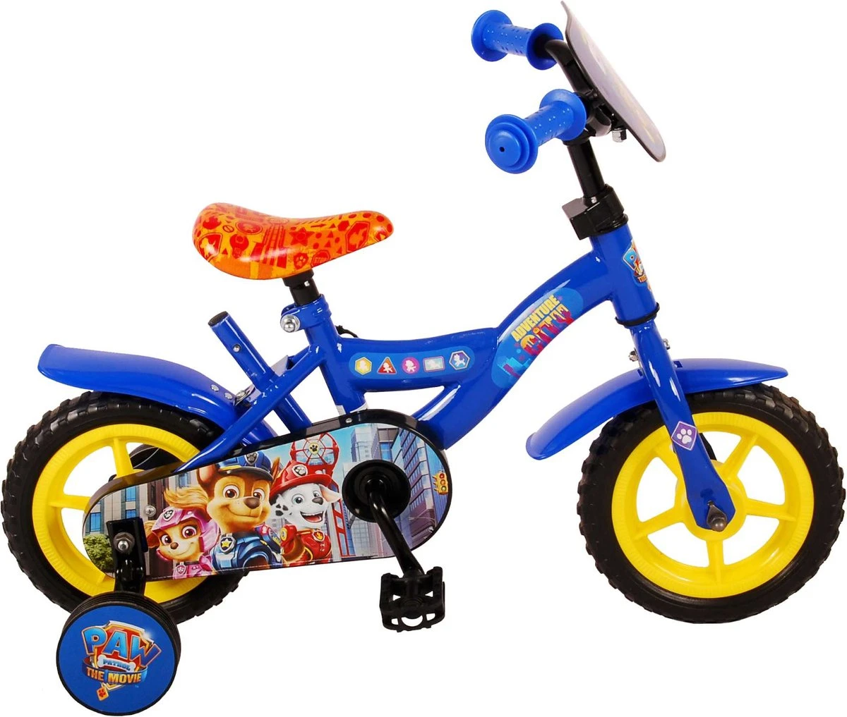 Nickelodeon Paw Patrol The Movie Kinderfiets - Jongens - 10 Inch - Blauw - Doortrapper 3 Nickelodeon Paw Patrol The Movie Kinderfiets - Jongens - 10 Inch - Blauw - Doortrapper