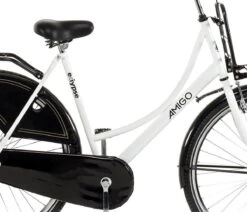 Amigo Eclypse Transportfiets 28 Inch - Omafiets Met Voordrager - Wit/Zwart -fiets 1200x1031 1