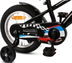 SJOEF Race Jongensfiets 14 Inch - Zwart -fiets 1200x1045