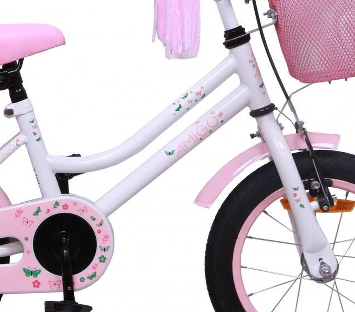 Amigo Magic Meisjesfiets - Kinderfiets 16 Inch - Wit 7 Amigo Magic Meisjesfiets - Kinderfiets 16 Inch - Wit - Afbeelding 5
