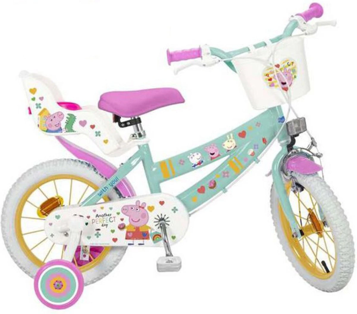 Fiets Toimsa Peppa Pig 14" 4-6 Jaar 3 Fiets Toimsa Peppa Pig 14" 4-6 Jaar