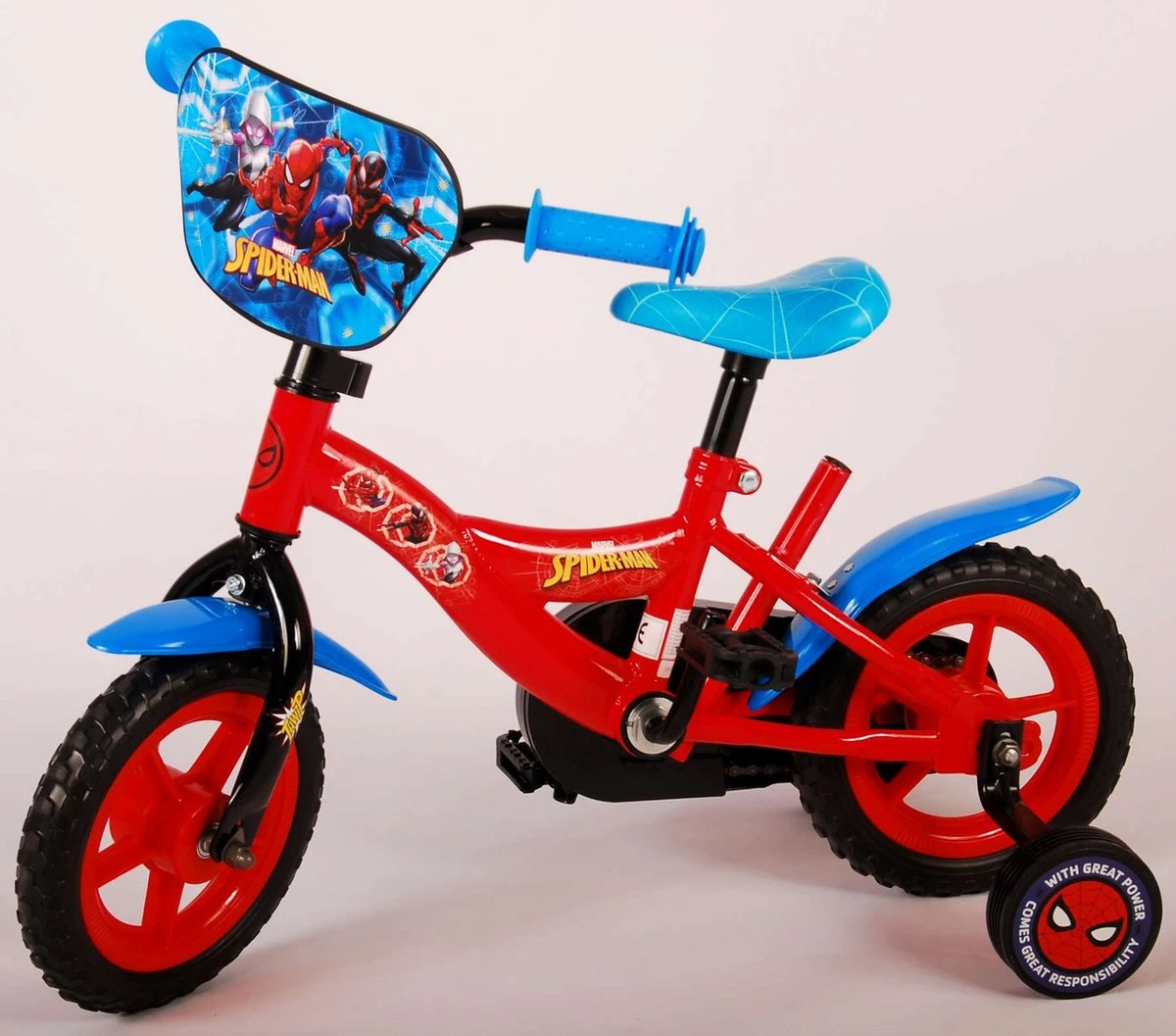 Marvel Spider-Man Kinderfiets - Jongens - 10 Inch - Rood/Blauw - Doortrapper 9 Marvel Spider-Man Kinderfiets - Jongens - 10 Inch - Rood/Blauw - Doortrapper - Afbeelding 7
