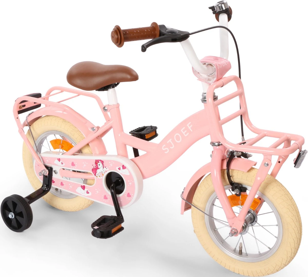 SJOEF Classic Meisjesfiets 12 Inch - Roze 5 SJOEF Classic Meisjesfiets 12 Inch - Roze - Afbeelding 3