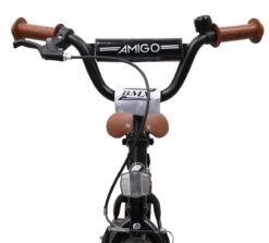 Amigo BMX Fun Jongensfiets - Kinderfiets 12 Inch - Matzwart -fiets 1200x1081