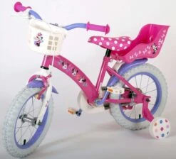 Volare Disney Minnie Cutest Ever! - Kinderfiets - Meisjes - 14 Inch - Roze -fiets 1200x1089