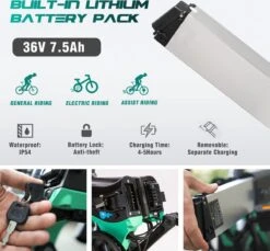 Merkloos Hitway 14F005 Elektrische Fiets E-bike | Opvouwbaar | 250W Motor | 7.5Ah | 16" | Zwart / Groen 24 Merkloos Hitway 14F005 Elektrische Fiets E-bike | Opvouwbaar | 250W Motor | 7.5Ah | 16" | Zwart / Groen -fiets 1200x1111 3