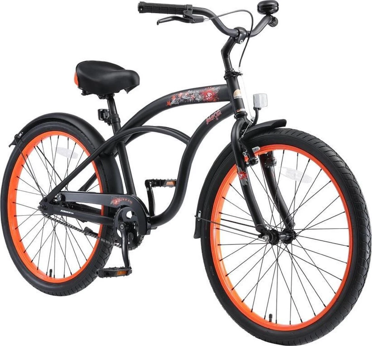Bikestar 24 Inch Cruiser Kinderfiets, Zwart 11 Bikestar 24 Inch Cruiser Kinderfiets, Zwart - Afbeelding 9