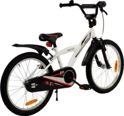 2Cycle Biker Kinderfiets - 20 Inch - Wit - Jongensfiets -fiets 1200x1123