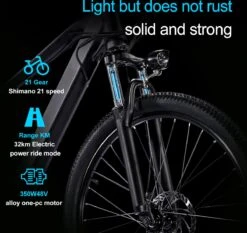 Elektrische Fiets Off-Road | E-Fietsen | Electric Mountain Bike | E-bike | 250W Motor | 26 Inch | Zwart BK7 17 Elektrische Fiets Off-Road | E-Fietsen | Electric Mountain Bike | E-bike | 250W Motor | 26 Inch | Zwart BK7 -fiets 1200x1134 1