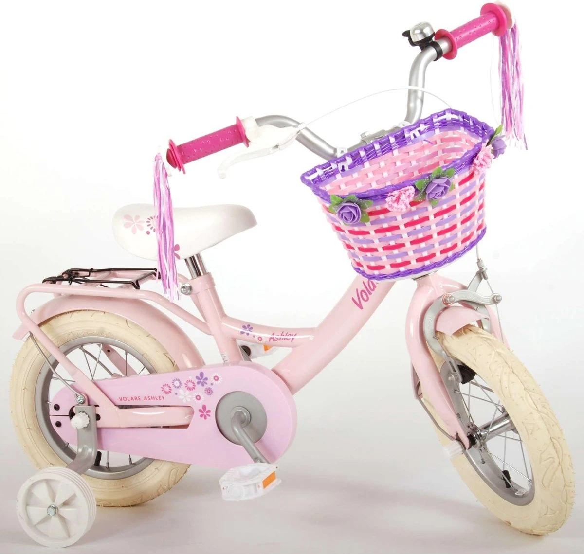 Volare Ashley Kinderfiets - Meisjes - 12 Inch - Roze - 95% Afgemonteerd 14 Volare Ashley Kinderfiets - Meisjes - 12 Inch - Roze - 95% Afgemonteerd - Afbeelding 12