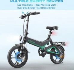 Merkloos Hitway 14F005 Elektrische Fiets E-bike | Opvouwbaar | 250W Motor | 7.5Ah | 16" | Zwart / Groen 26 Merkloos Hitway 14F005 Elektrische Fiets E-bike | Opvouwbaar | 250W Motor | 7.5Ah | 16" | Zwart / Groen -fiets 1200x1148 1