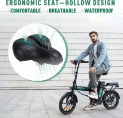 HITWAY Elektrische Fiets Met 36V 7.5Ah Verwijderbare Batterij, Bereik Tot 75 Km Lange Afstand Elektrische Fiets 16 Inch, 250W Achtermotor E-Citybike Holland Bike -fiets 1200x1153