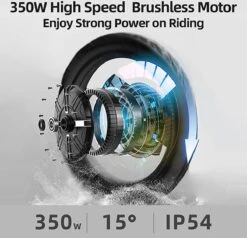 F-Wheel DYU A5 - Elektrische Vouwfiets - E Bike - 14 Inch - 7.5 Ah - 25km/u - Zwart -fiets 1200x1154