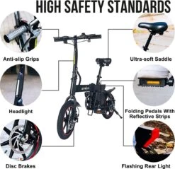 Merkloos Windgoo B20 V3- APP IOS Android - Elektrische Vouwfiets - E Bike - 7.8Ah Batterij - 250W - 14 Inch - 25 KM/H - Zwart -fiets 1200x1160 1