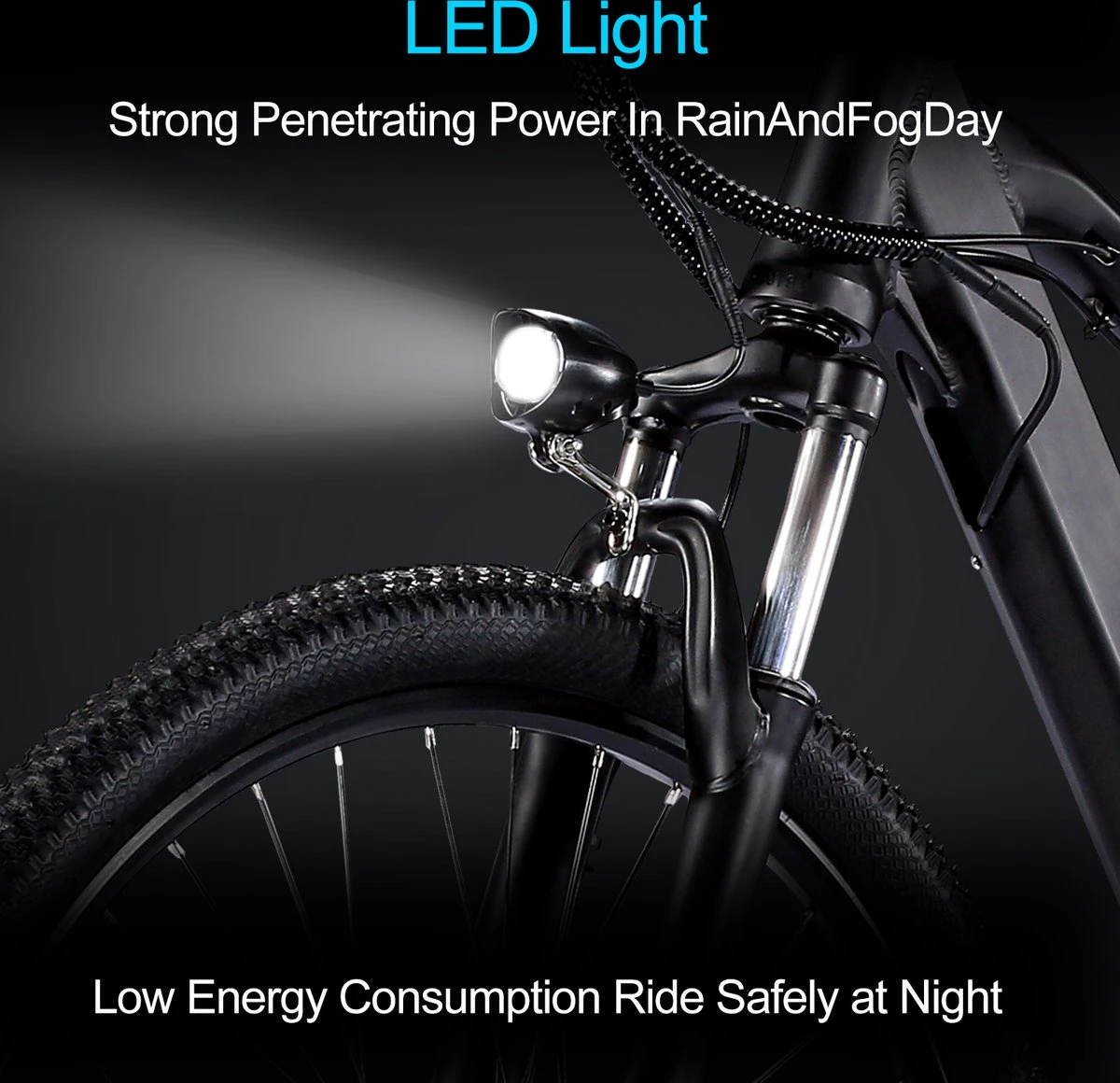 Elektrische Fiets Off-Road | E-Fietsen | Electric Mountain Bike | E-bike | 250W Motor | 26 Inch | Zwart BK7 8 Elektrische Fiets Off-Road | E-Fietsen | Electric Mountain Bike | E-bike | 250W Motor | 26 Inch | Zwart BK7 - Afbeelding 6