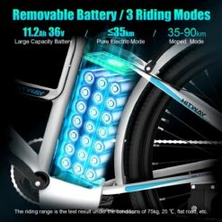 Hitway Elektrische Fiets | E-bike Damesfiets | 26 Inch | 250W Motor | Wit -fiets 1200x1200 104