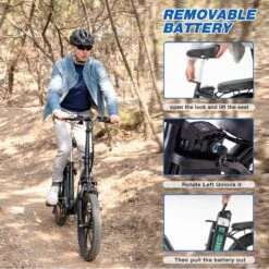 HITWAY Elektrische Fiets - E-Bike - 20 Inch- Fatbike - 250 W- Shimano 7 Versnellingen 13 HITWAY Elektrische Fiets - E-Bike - 20 Inch- Fatbike - 250 W- Shimano 7 Versnellingen -fiets 1200x1200 110