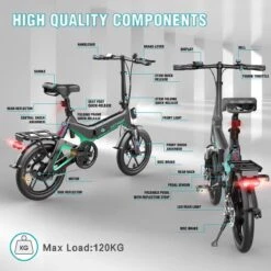 Merkloos Hitway 14F005 Elektrische Fiets E-bike | Opvouwbaar | 250W Motor | 7.5Ah | 16" | Zwart / Groen 20 Merkloos Hitway 14F005 Elektrische Fiets E-bike | Opvouwbaar | 250W Motor | 7.5Ah | 16" | Zwart / Groen -fiets 1200x1200 133