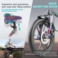 Merkloos Hitway 14F005 Elektrische Fiets E-bike | Opvouwbaar | 250W Motor | 7.5Ah | 16" | Zwart / Groen 21 Merkloos Hitway 14F005 Elektrische Fiets E-bike | Opvouwbaar | 250W Motor | 7.5Ah | 16" | Zwart / Groen -fiets 1200x1200 134