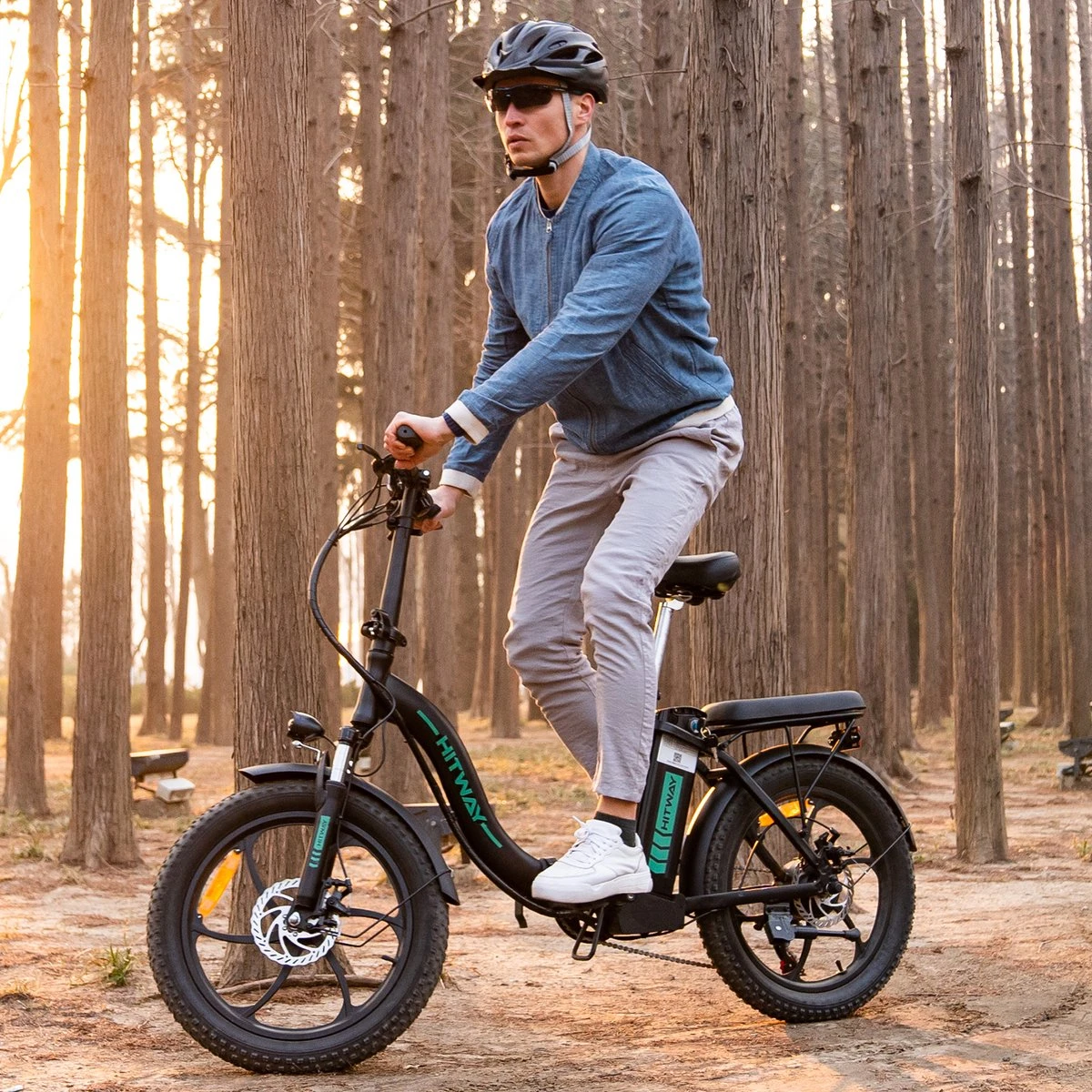 HITWAY Elektrische Fiets - E-Bike - 11,2Ah - 250 W - 20 Inch Fatbike 5 HITWAY Elektrische Fiets - E-Bike - 11,2Ah - 250 W - 20 Inch Fatbike - Afbeelding 3