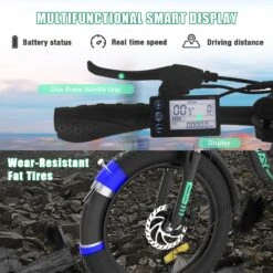 HITWAY E-Bike Elektrische Fiets 20 Inch Fat Tire E-Bicycle Vouwfiets, 250 W/36 V/11,2 Ah Accu, Max. Bereik Tot 35-90 Km, Offroad-mountainbike Met Shimano 7-versnellingen, City EBike Met Slot -fiets 1200x1200