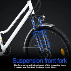 HITWAY 26 Inch E-bike, Elektrische Fiets Voor Heren En Dames, Pedelec Stadsfietsen, 250 W Motor, 36 V/11,2 Ah E-bike, Shimano 7 Versnellingen, 35-90 Km| Wit / Blauw 16 HITWAY 26 Inch E-bike, Elektrische Fiets Voor Heren En Dames, Pedelec Stadsfietsen, 250 W Motor, 36 V/11,2 Ah E-bike, Shimano 7 Versnellingen, 35-90 Km| Wit / Blauw -fiets 1200x1200 26