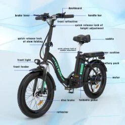HITWAY Elektrische Fiets - E-Bike - 20 Inch Fatbike - 250 W- Shimano 7 Versnellingen 14 HITWAY Elektrische Fiets - E-Bike - 20 Inch Fatbike - 250 W- Shimano 7 Versnellingen -fiets 1200x1200 30
