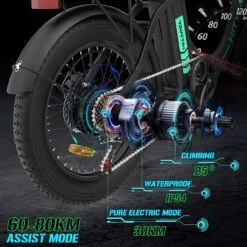 HITWAY Elektrische Fiets - E-Bike - 20 Inch Fatbike - 250 W- Shimano 7 Versnellingen 17 HITWAY Elektrische Fiets - E-Bike - 20 Inch Fatbike - 250 W- Shimano 7 Versnellingen -fiets 1200x1200 32