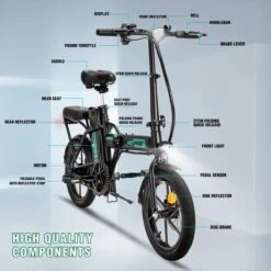 HITWAY Elektrische Fiets Voor, Stadsfietsen Opvouwbaar, E-BIKE, 7.5Ah Batterij, 250W Motor, Actieradius Tot 45 Km - BK5 11 HITWAY Elektrische Fiets Voor, Stadsfietsen Opvouwbaar, E-BIKE, 7.5Ah Batterij, 250W Motor, Actieradius Tot 45 Km - BK5 -fiets 1200x1200 34