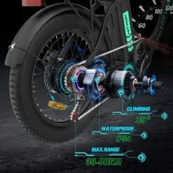 HITWAY E Bike Fat Tire Urban Opvouwbare Elektrische Fiets, 20 Inch, 250W/36V/11,2Ah Batterij Voor Heren En Dames -fiets 1200x1200 6