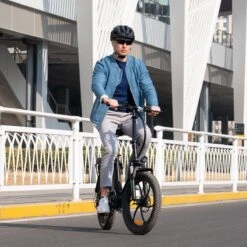 HITWAY E-Bike Elektrische Fiets 20 Inch Fat Tire E-Bicycle Vouwfiets, 250 W, 11,2 Ah Accu, Max. Bereik Tot 35-90 Km, Offroad-mountainbike Met Shimano 7-versnellingen, City EBike Met Slot,Groen Zwart -fiets 1200x1200 62