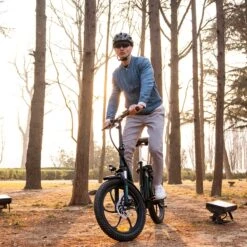 HITWAY E-Bike Elektrische Fiets 20 Inch Fat Tire E-Bicycle Vouwfiets, 250 W, 11,2 Ah Accu, Max. Bereik Tot 35-90 Km, Offroad-mountainbike Met Shimano 7-versnellingen, City EBike Met Slot,Groen Zwart -fiets 1200x1200 67