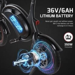 Windgoo B3 Mini-scooter - Opvouwbare Fiets - Zwart -fiets 1200x1200 7