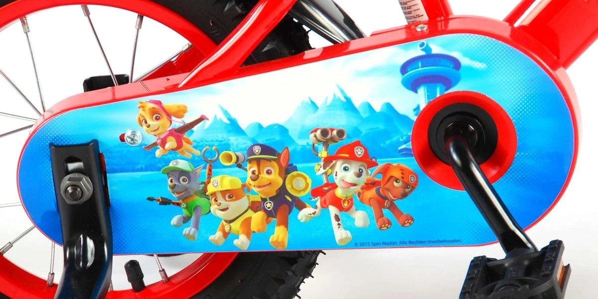 Volare Paw Patrol Kinderfiets - Jongens - 12 Inch - Rood/Blauw 15 Volare Paw Patrol Kinderfiets - Jongens - 12 Inch - Rood/Blauw - Afbeelding 13