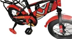 Kinderfiets - 12 Inch Kinderfiets -vanaf 2-4 Jaar Jongens En Meisjes Fietsen - Terugtrap -Rem -Stabilisatoren（2 Zijwieltjes）- Mandje - Achterbank - Rood -fiets 1200x658 1