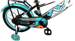 Kinderfiets - 16 Inch Kinderfiets -vanaf 4-7 Jaar Jongens En Meisjes Fietsen - Terugtrap -Rem -Stabilisatoren（2 Zijwieltjes）- Mandje - Achterbank - Groen -fiets 1200x663 1