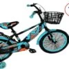 Kinderfiets - 16 Inch Kinderfiets -vanaf 4-7 Jaar Jongens En Meisjes Fietsen - Terugtrap -Rem -Stabilisatoren（2 Zijwieltjes）- Mandje - Achterbank - Groen -fiets 1200x667