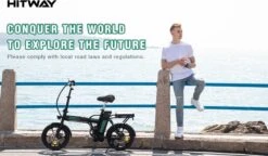 HITWAY Elektrische Fiets Met 36V 7.5Ah Verwijderbare Batterij, Bereik Tot 75 Km Lange Afstand Elektrische Fiets 16 Inch, 250W Achtermotor E-Citybike Holland Bike -fiets 1200x698