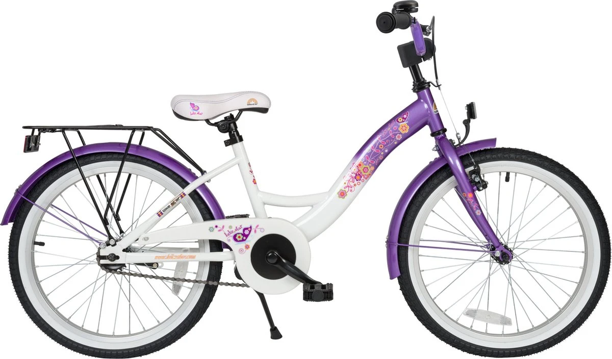 Bikestar 20 Inch Classic Kinderfiets, Lila / Wit 5 Bikestar 20 Inch Classic Kinderfiets, Lila / Wit - Afbeelding 3